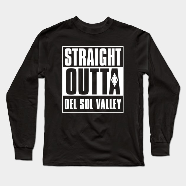 Straight Outta Del Sol Valley Long Sleeve T-Shirt by S3_Illustration